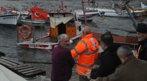 Kocaeli'de fırtına 7 tekneyi batırdı