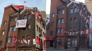 CHP'nin kaybolan pankartını emniyet sökmüş